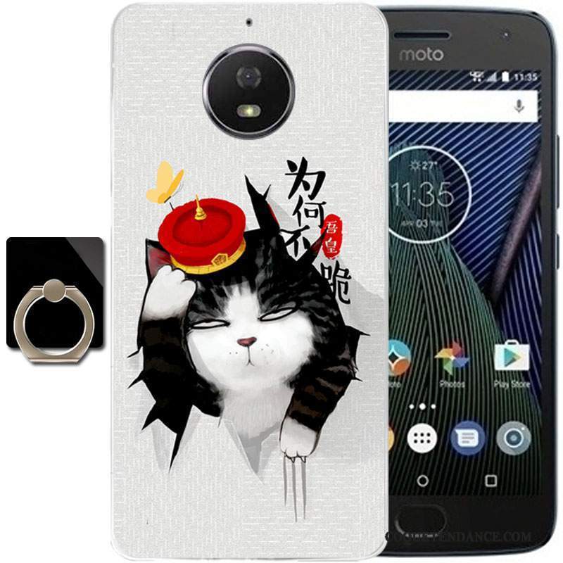 Moto G5s Plus Coque Fluide Doux Dessin Animé Multicolore Protection