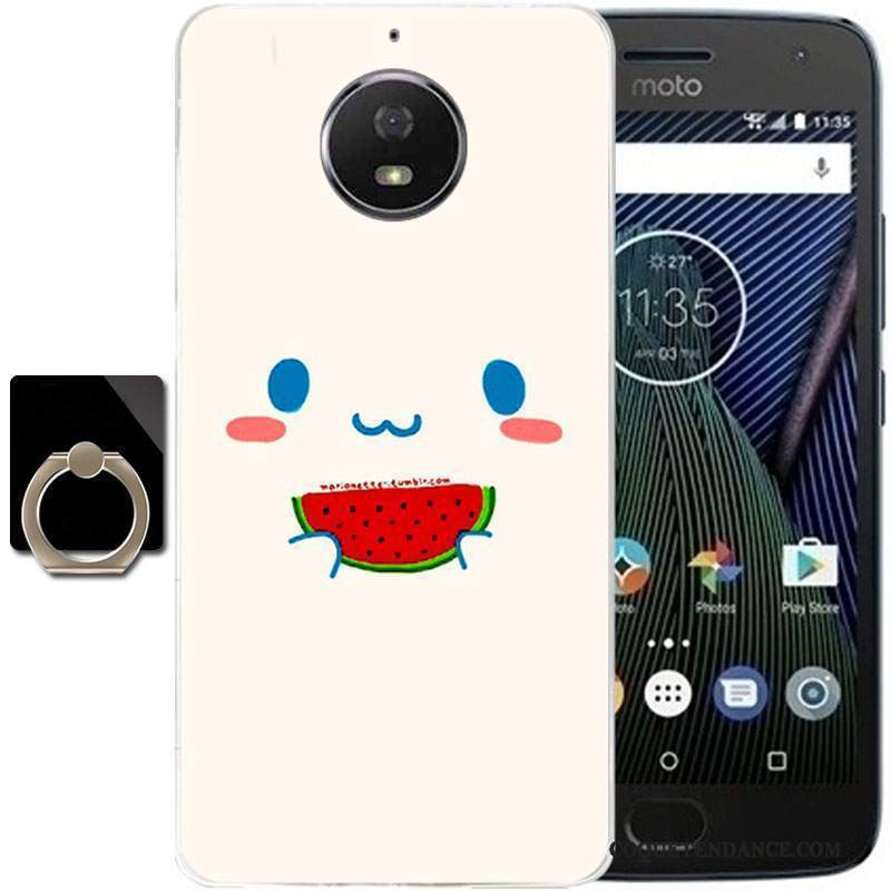 Moto G5s Plus Coque Fluide Doux Dessin Animé Multicolore Protection