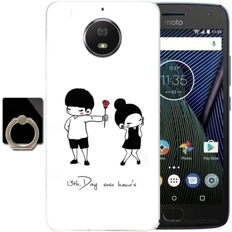 Moto G5s Plus Coque Fluide Doux Dessin Animé Multicolore Protection