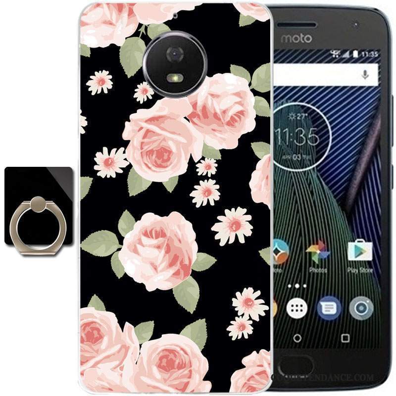 Moto G5s Plus Coque Fluide Doux Dessin Animé Multicolore Protection