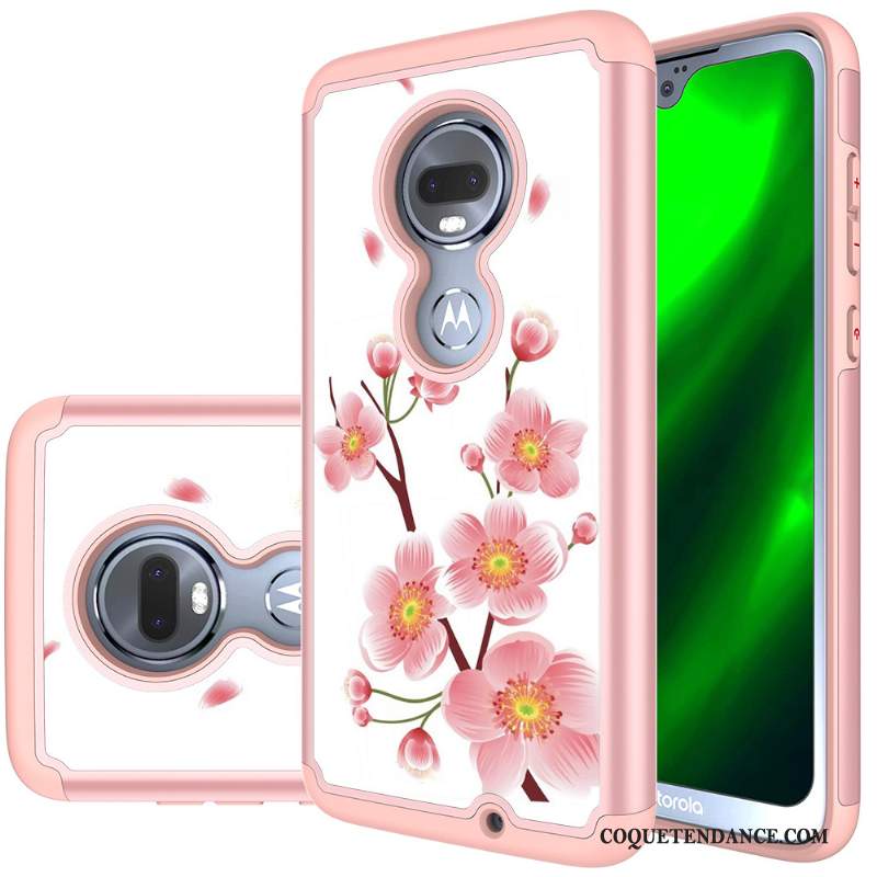 Moto G7 Coque Robot Incassable Cuir Étui