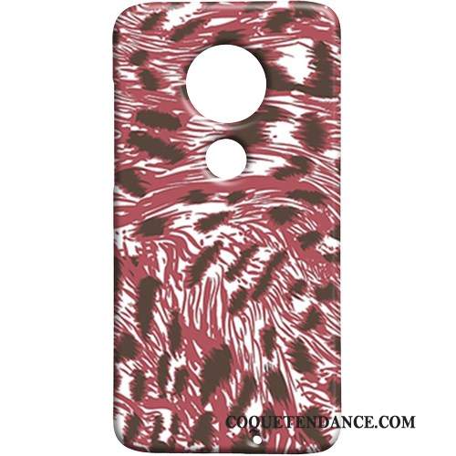 Moto G7 Coque Vent Léopard Rouge Difficile