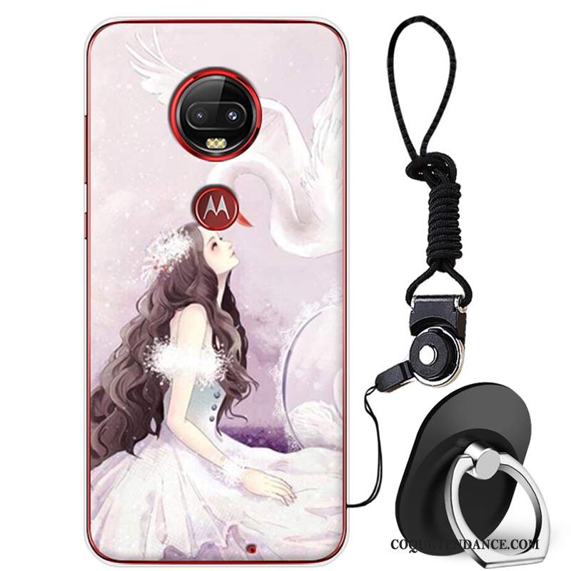 Moto G7 Plus Coque Fluide Doux De Téléphone Étui Protection Dessin Animé