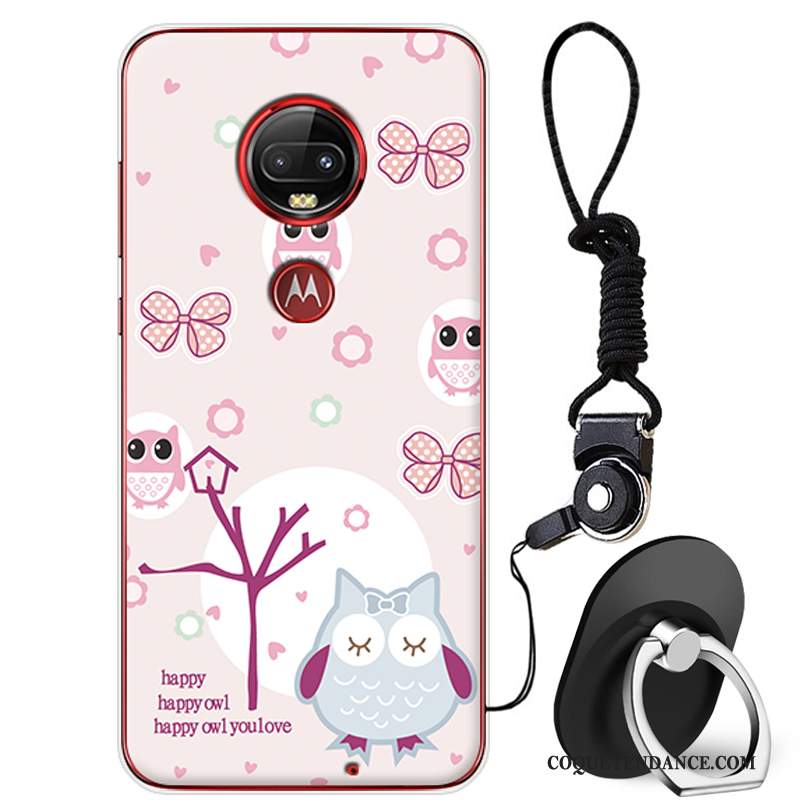 Moto G7 Plus Coque Fluide Doux De Téléphone Étui Protection Dessin Animé