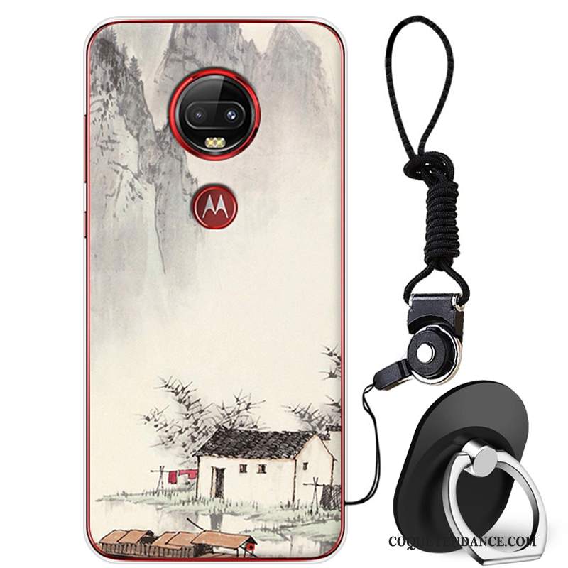 Moto G7 Plus Coque Fluide Doux De Téléphone Étui Protection Dessin Animé