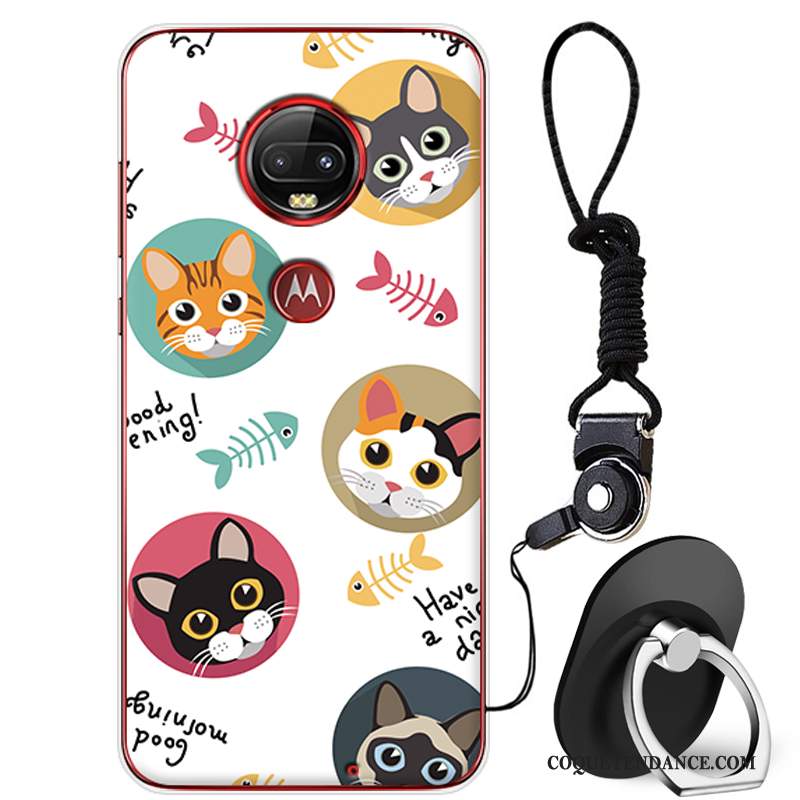 Moto G7 Plus Coque Fluide Doux De Téléphone Étui Protection Dessin Animé