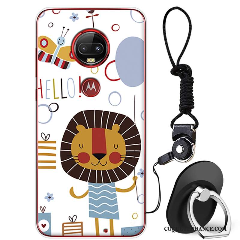 Moto G7 Plus Coque Fluide Doux De Téléphone Étui Protection Dessin Animé