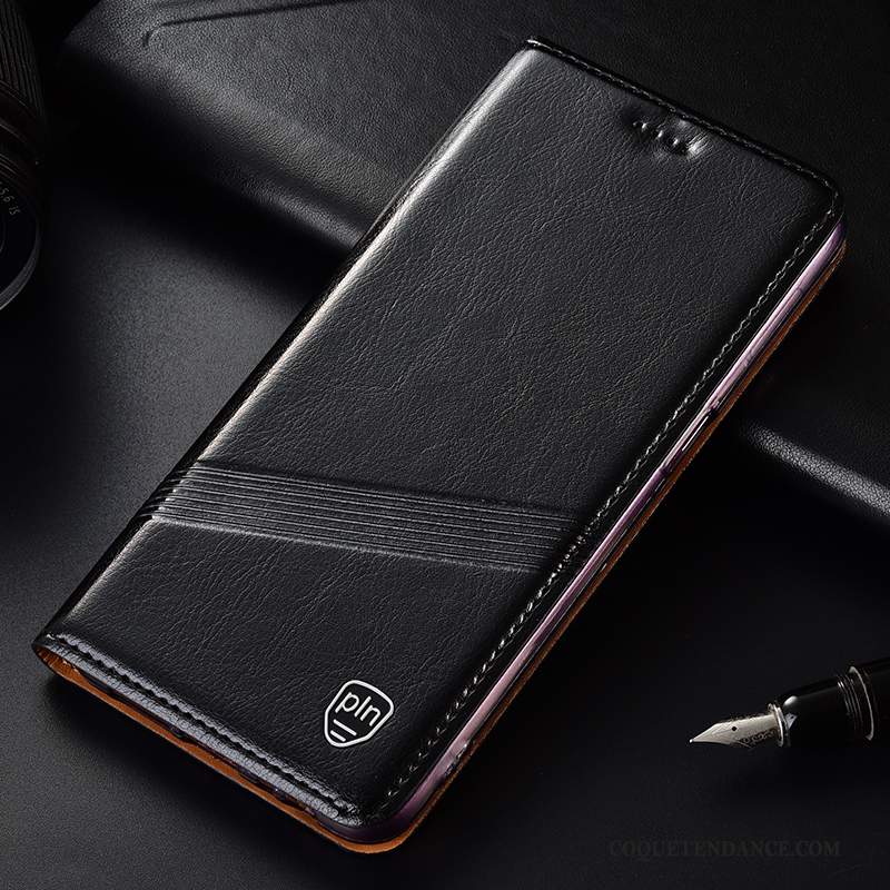 Moto G7 Plus Coque Protection Étui Marron Tout Compris Modèle Fleurie