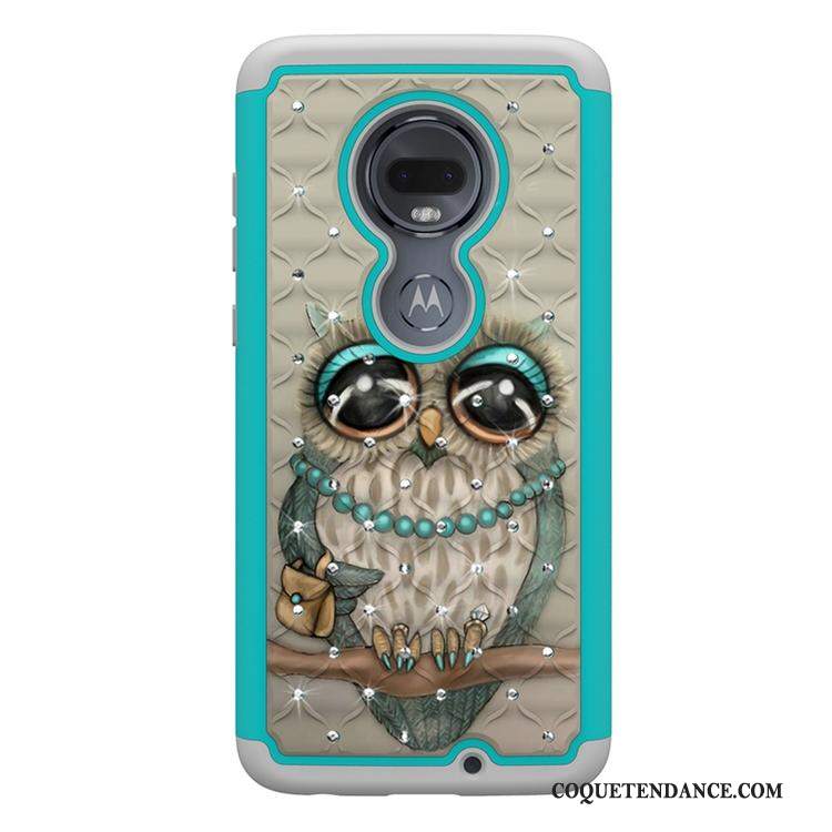 Moto G7 Plus Coque Tout Compris Tendance Multicolore Peinture