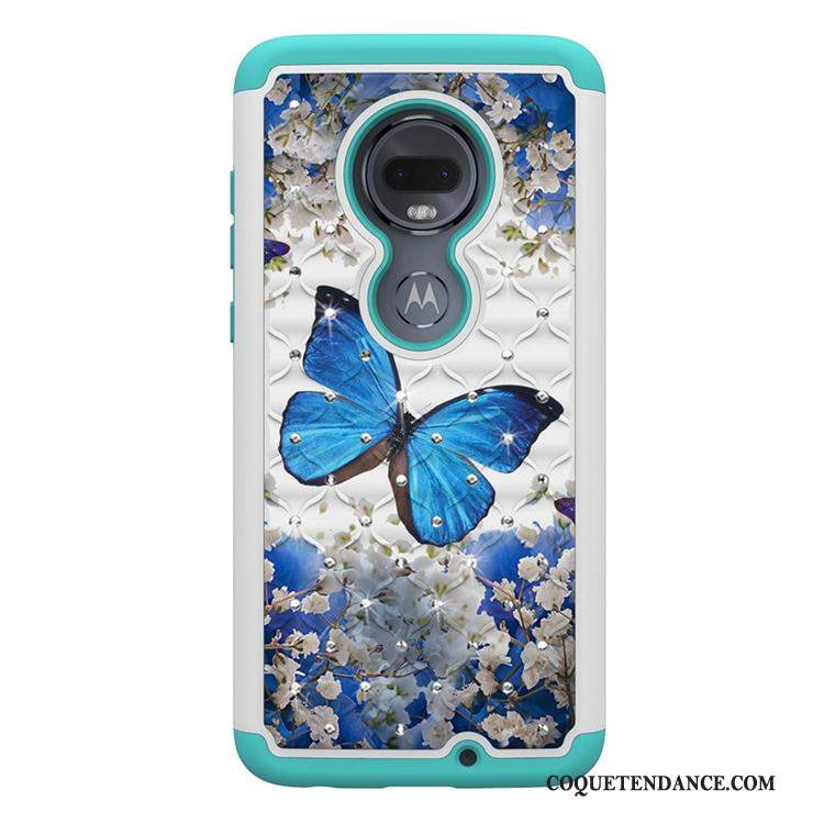 Moto G7 Plus Coque Tout Compris Tendance Multicolore Peinture