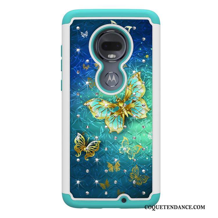 Moto G7 Plus Coque Tout Compris Tendance Multicolore Peinture