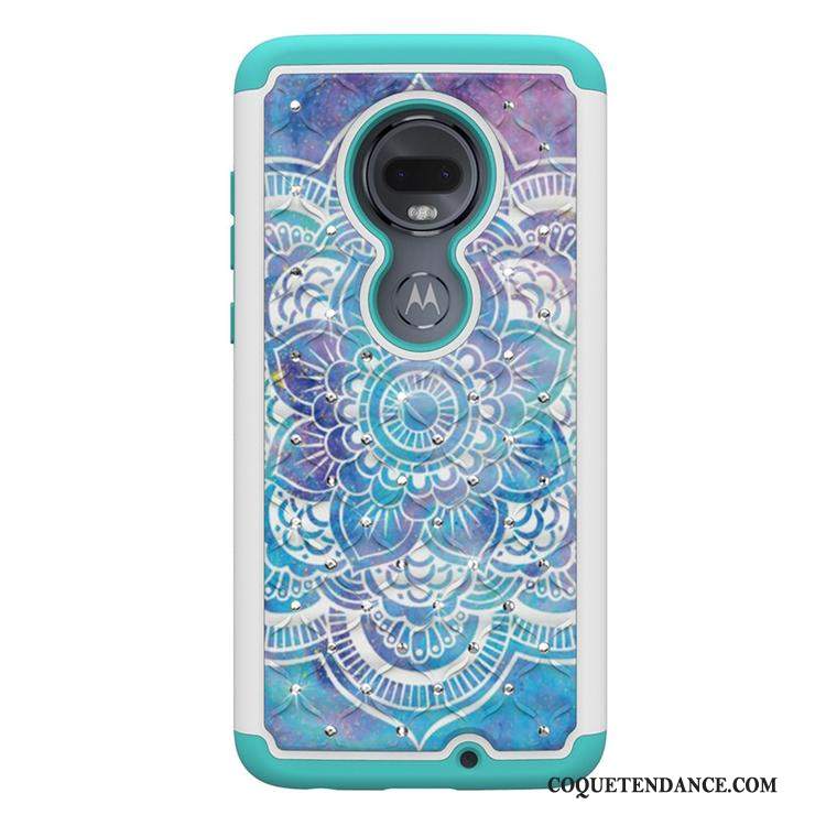 Moto G7 Plus Coque Tout Compris Tendance Multicolore Peinture