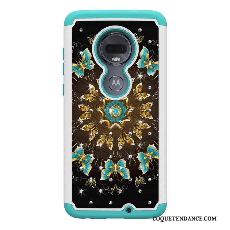 Moto G7 Plus Coque Tout Compris Tendance Multicolore Peinture