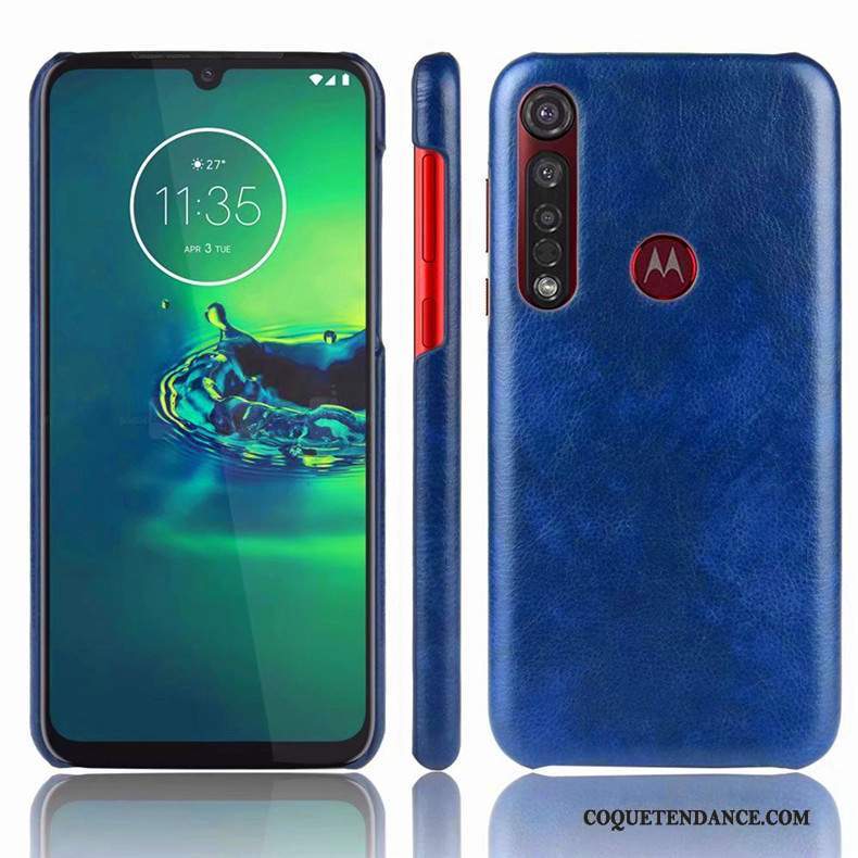 Moto G8 Plus Coque Protection Incassable De Téléphone Bleu Simple