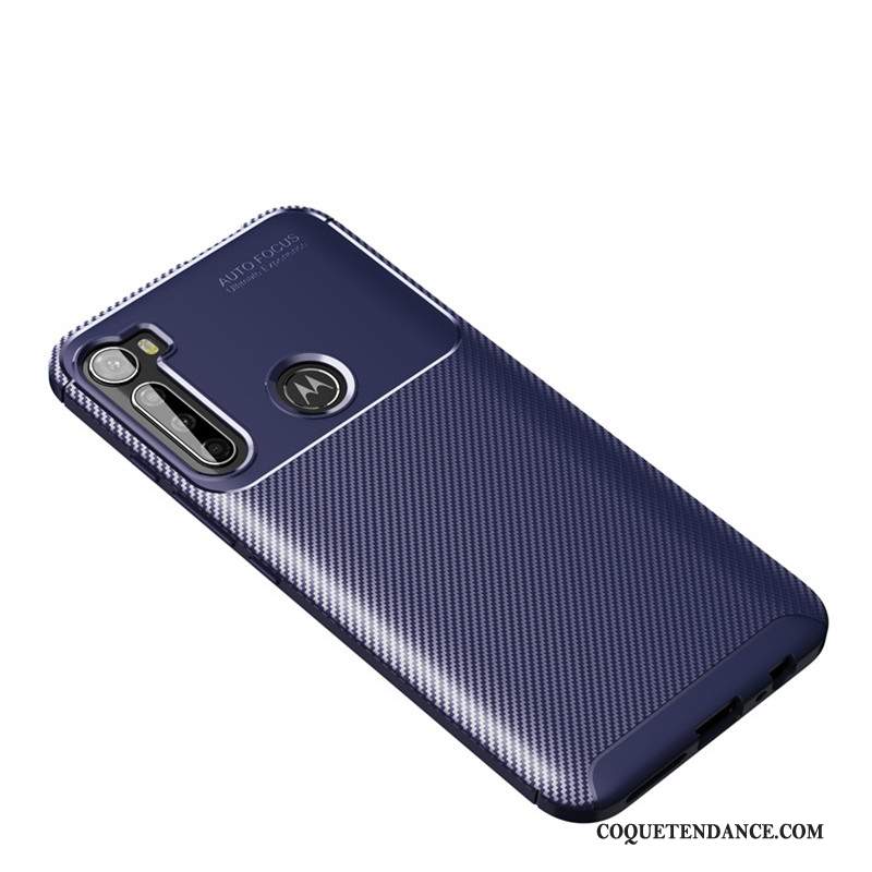 Moto G8 Power Coque Étui Modèle Fleurie Délavé En Daim Antidérapant Fibre