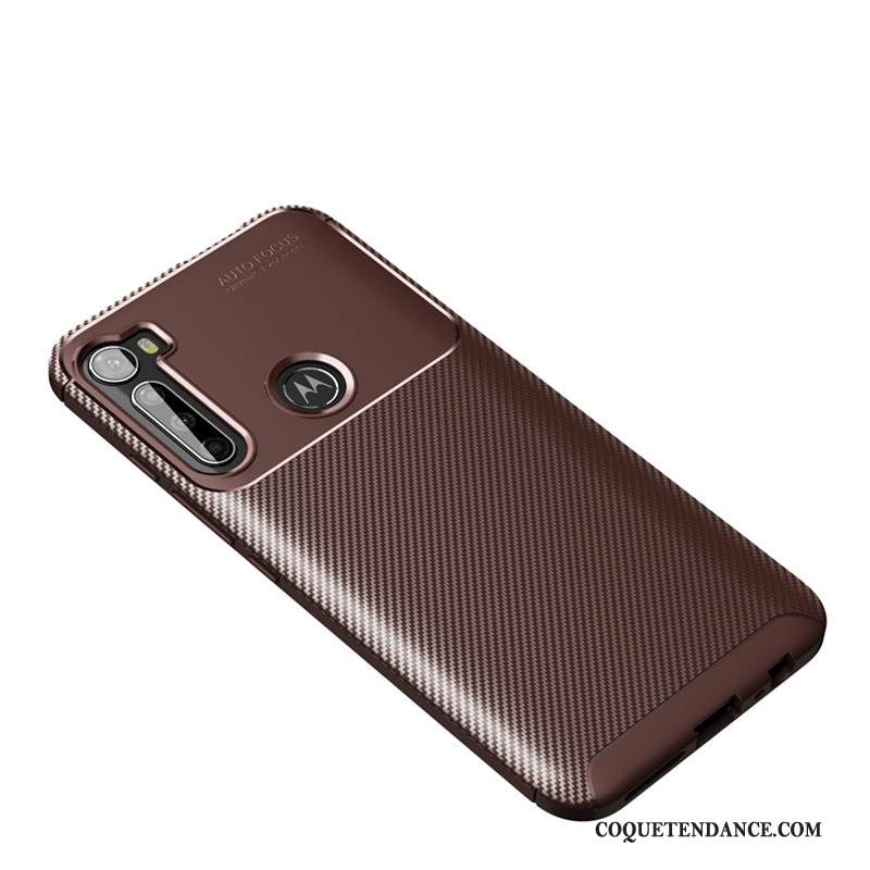 Moto G8 Power Coque Étui Modèle Fleurie Délavé En Daim Antidérapant Fibre