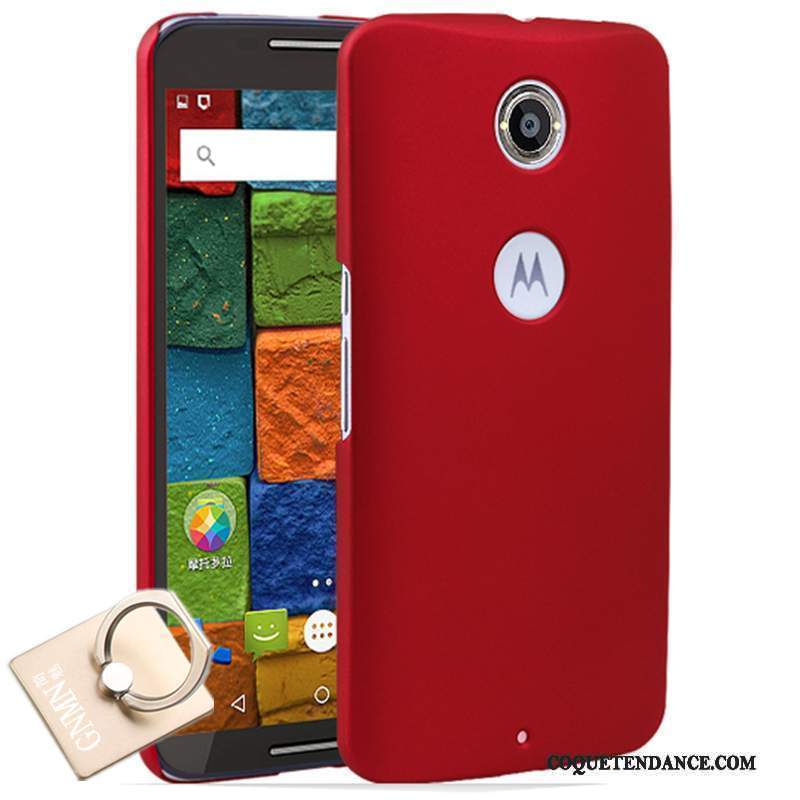 Moto Nexus 6 Coque Protection Bleu Incassable Délavé En Daim