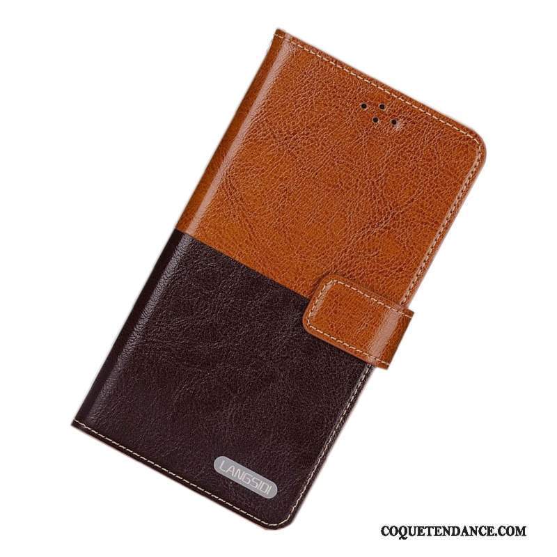 Moto Nexus 6 Coque Rose Protection Simple Marron Étui