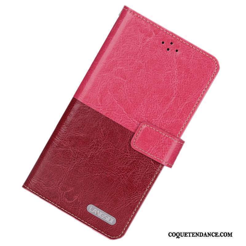 Moto Nexus 6 Coque Rose Protection Simple Marron Étui