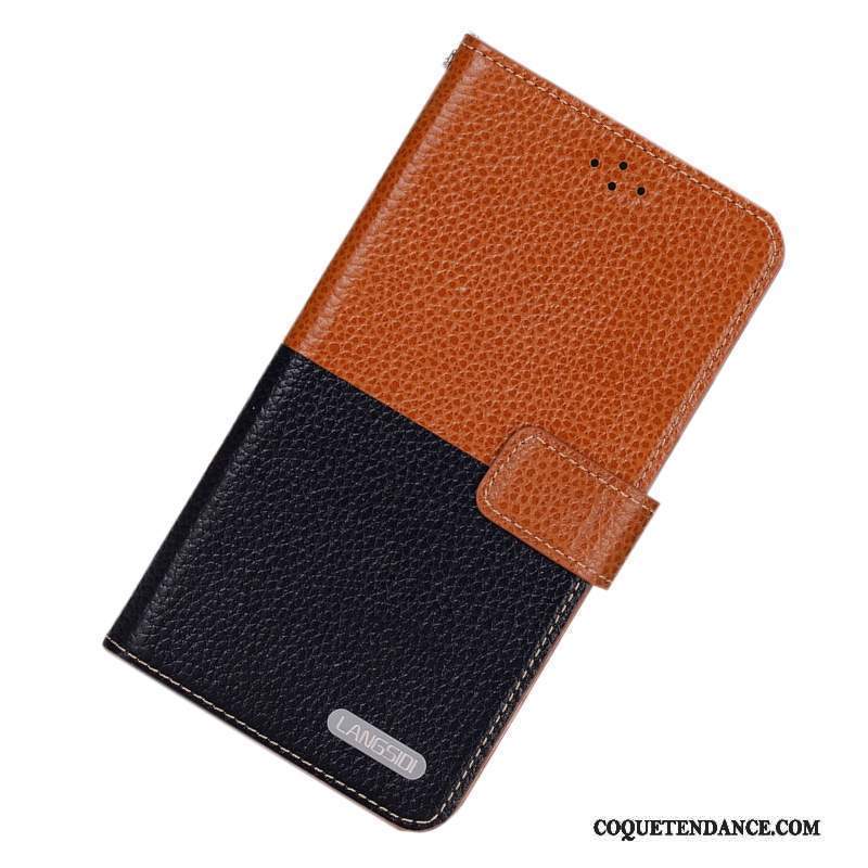 Moto X Coque Étui En Cuir De Téléphone Simple Protection Cuir Véritable