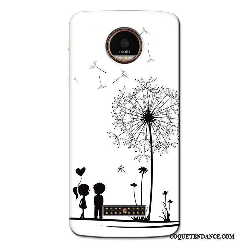 Moto X4 Coque Protection Peinture Étui Fluide Doux