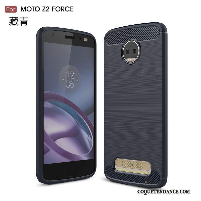 Moto Z2 Force Edition Coque Incassable Protection Pour Rouge Silicone