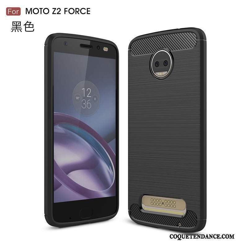Moto Z2 Force Edition Coque Incassable Protection Pour Rouge Silicone