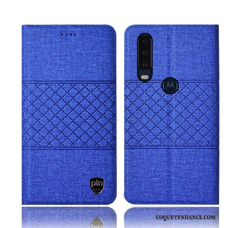 Motorola One Action Coque Housse Rose Protection Incassable Lin