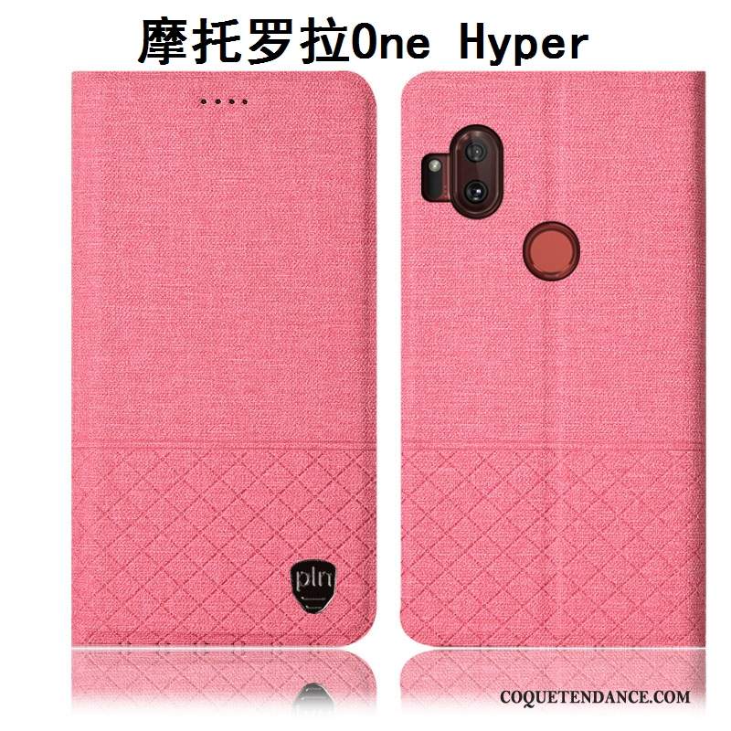 Motorola One Hyper Coque Gris Étui Protection Incassable Housse