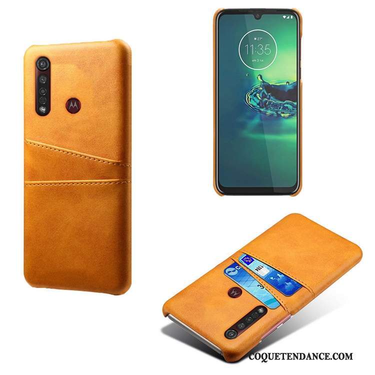 Motorola One Macro Coque Sac Jaune Incassable De Téléphone Modèle Fleurie