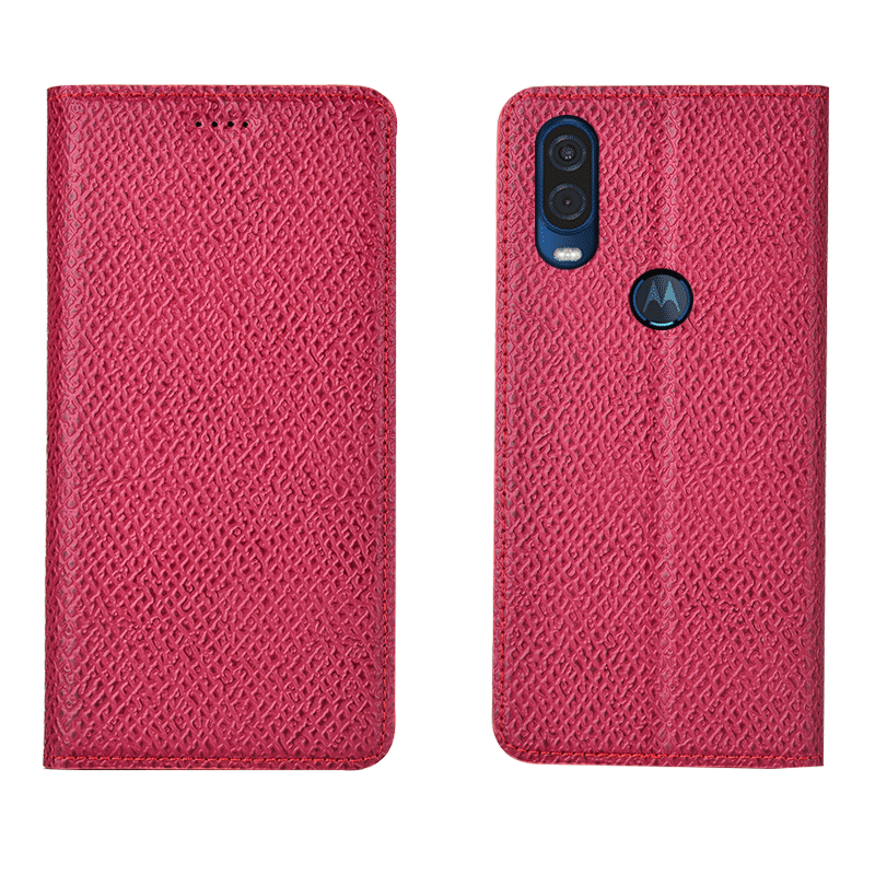 Motorola One Vision Coque Bleu Marin Modèle Fleurie Housse Étui Incassable