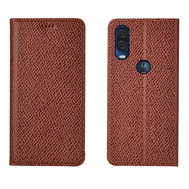 Motorola One Vision Coque Bleu Marin Modèle Fleurie Housse Étui Incassable