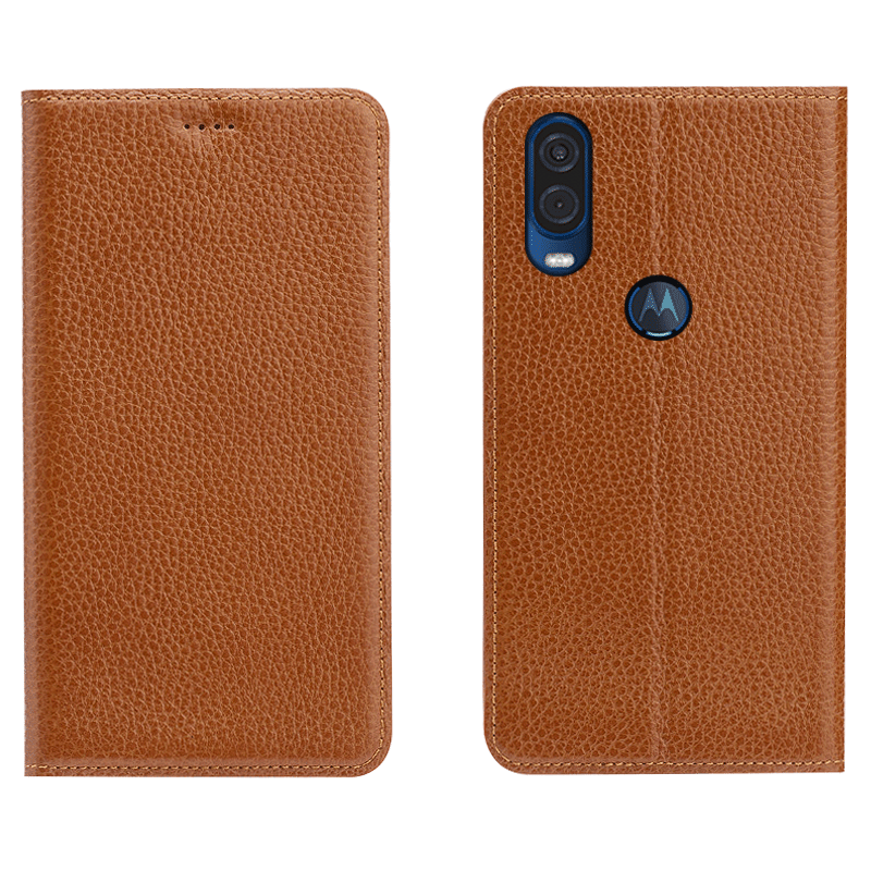 Motorola One Vision Coque Bleu Étui Housse De Téléphone Protection