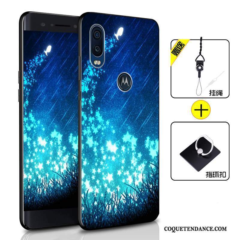 Motorola One Vision Coque Incassable Étui Fluide Doux De Téléphone Tout Compris