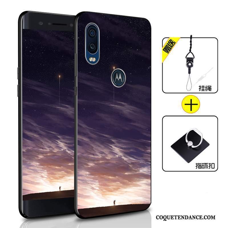 Motorola One Vision Coque Incassable Étui Fluide Doux De Téléphone Tout Compris