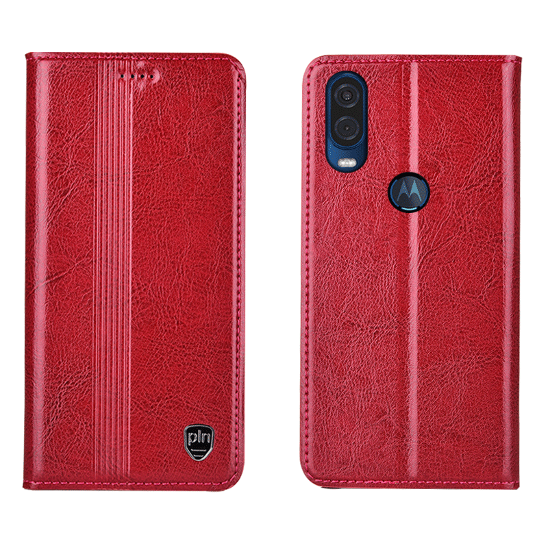 Motorola One Vision Coque Incassable Étui Rouge De Téléphone Tout Compris