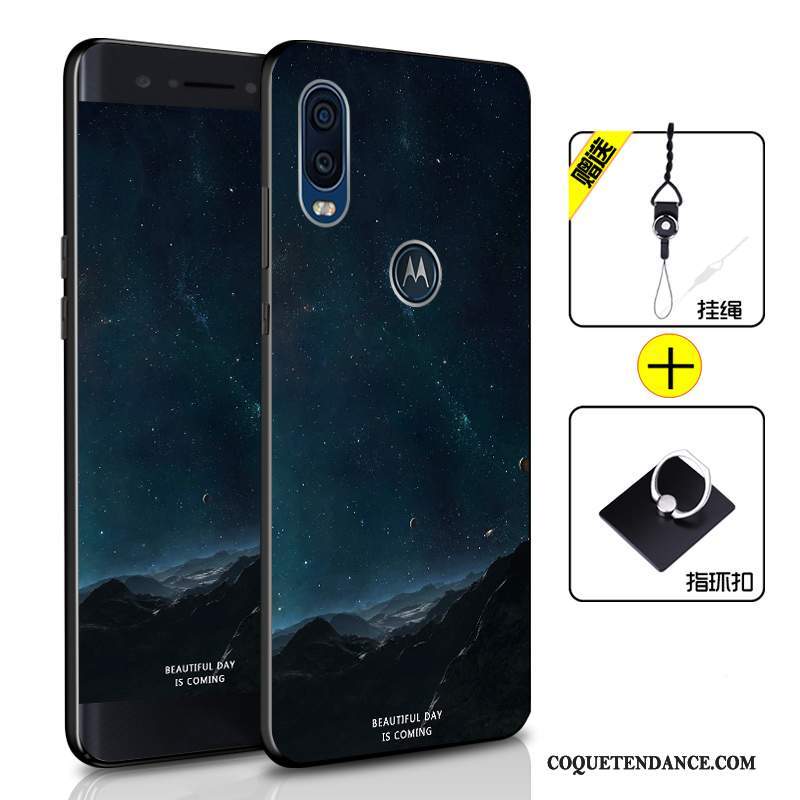 Motorola One Vision Coque Protection Tout Compris Bleu Marin Étui De Téléphone