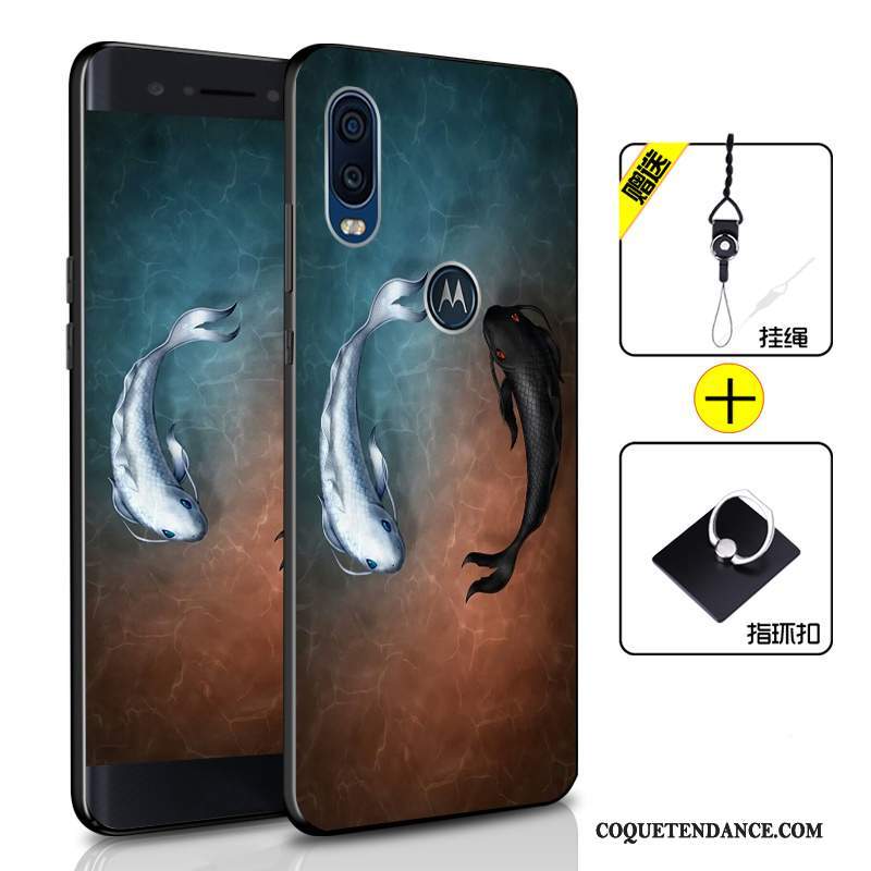 Motorola One Vision Coque Protection Tout Compris Bleu Marin Étui De Téléphone