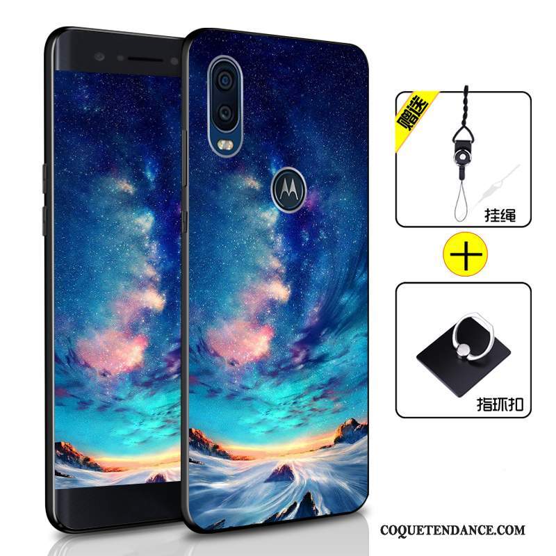 Motorola One Vision Coque Protection Tout Compris Bleu Marin Étui De Téléphone