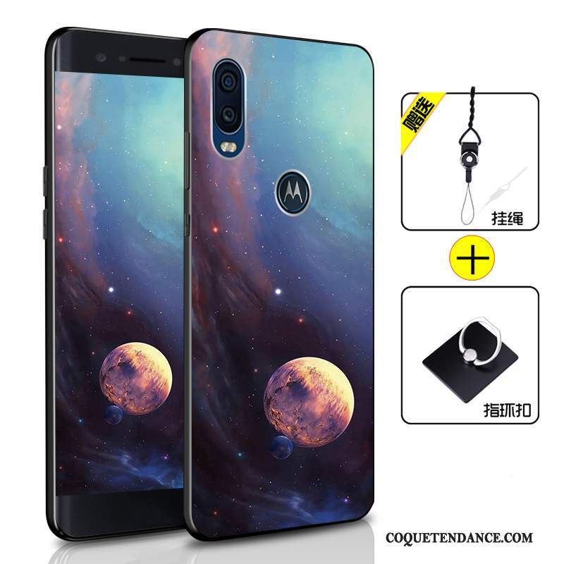 Motorola One Vision Coque Protection Tout Compris Bleu Marin Étui De Téléphone