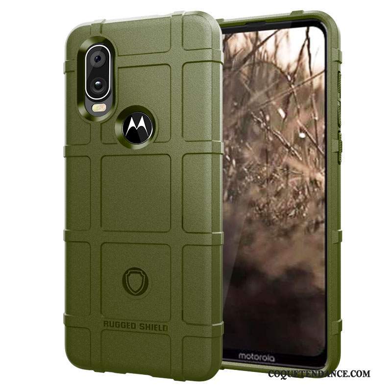 Motorola One Vision Coque Protection Étui Bleu Silicone De Téléphone