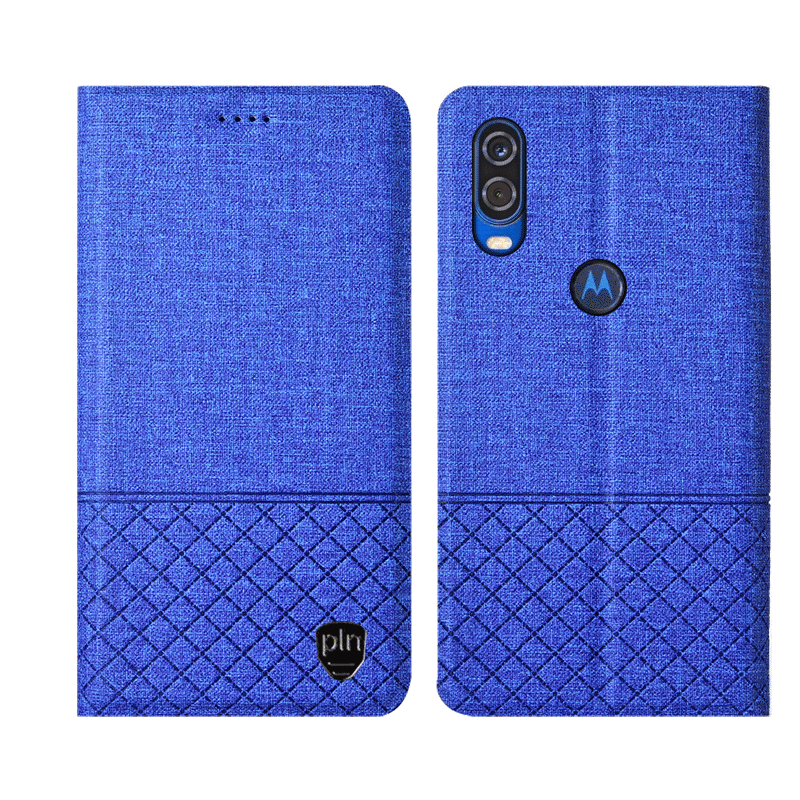 Motorola One Vision Coque Étui Rose Étui En Cuir Housse De Téléphone