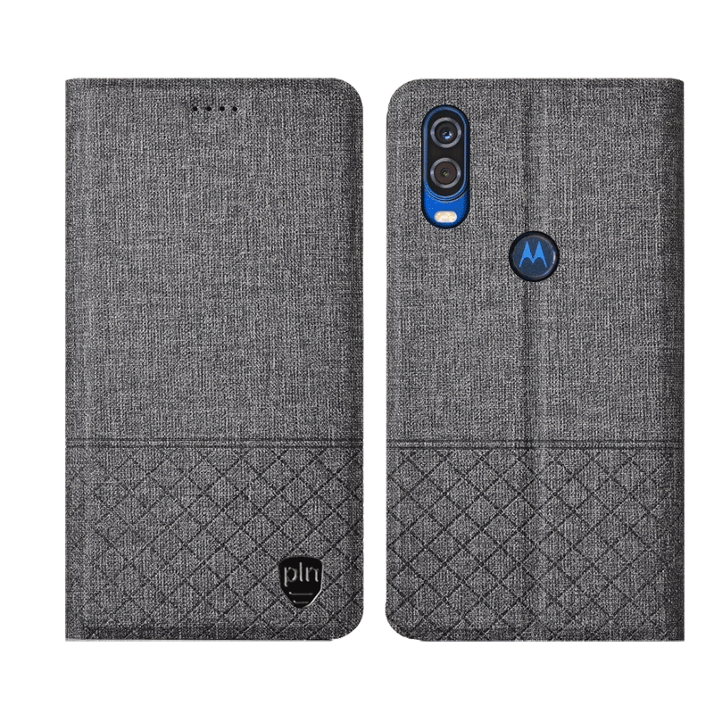 Motorola One Vision Coque Étui Rose Étui En Cuir Housse De Téléphone