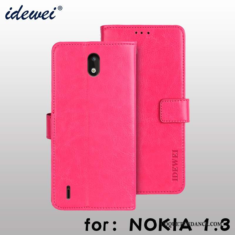 Nokia 1.3 Coque Portefeuille Support Étui En Cuir Protection
