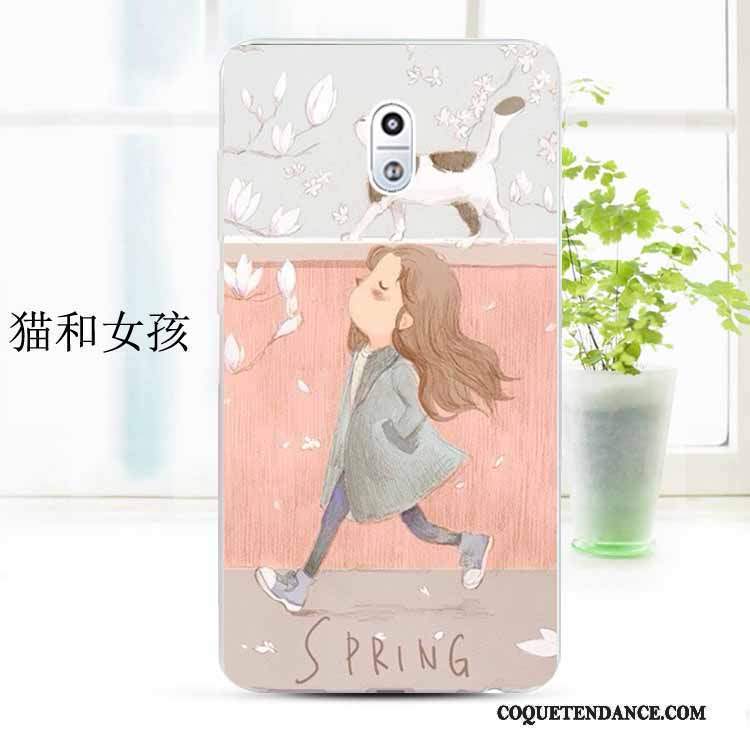 Nokia 3 Coque Fluide Doux Protection Étui Silicone Blanc