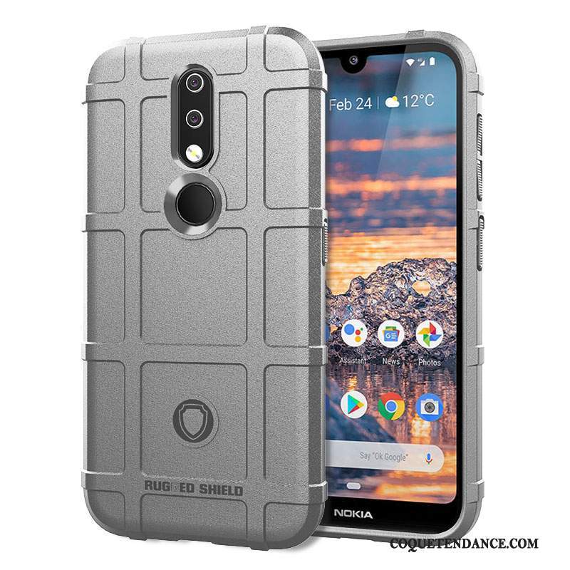 Nokia 4.2 Coque Trois Défenses Antidérapant Fluide Doux Refroidissement