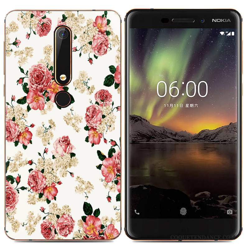 Nokia 5.1 Plus Coque Multicolore Fluide Doux De Téléphone Tendance Étui