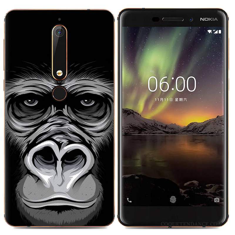 Nokia 5.1 Plus Coque Multicolore Fluide Doux De Téléphone Tendance Étui