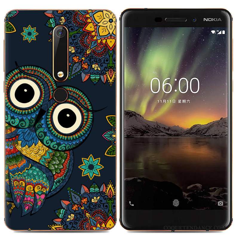 Nokia 5.1 Plus Coque Multicolore Fluide Doux De Téléphone Tendance Étui