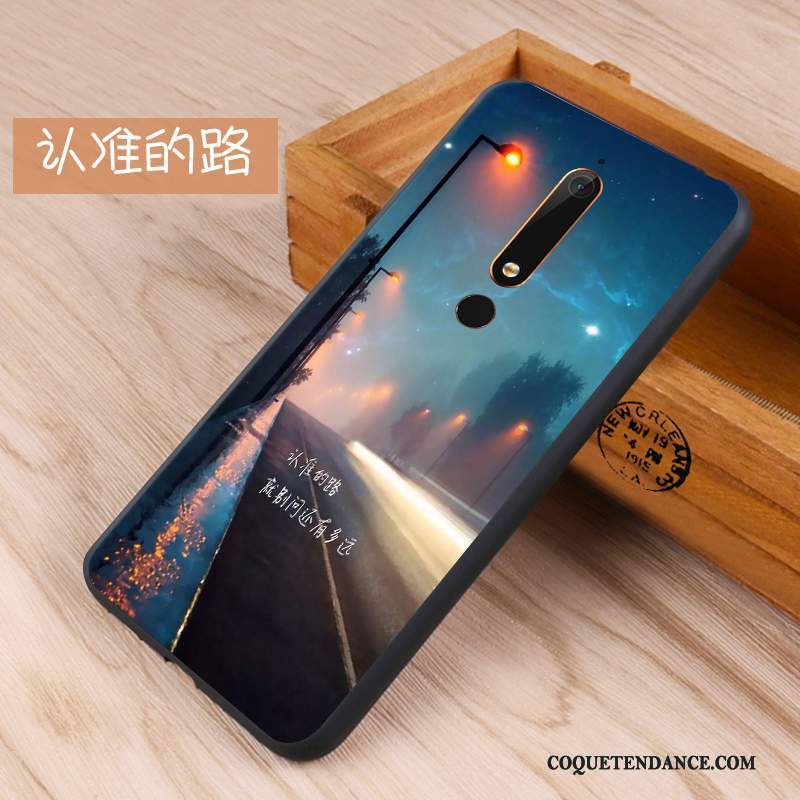 Nokia 5.1 Plus Coque Protection Fluide Doux Délavé En Daim Étui Tout Compris